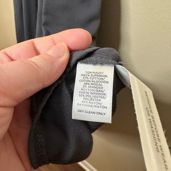 NWT Lou & Grey Mediamix Midi Racerback Dress Women Medium Ballet core minimalist - Picture 11 of 11